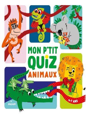 cover image of Mon p'tit quiz animaux